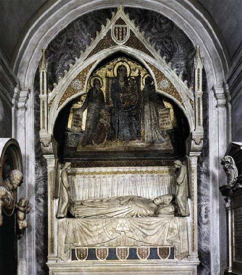 Cosmas Damian asam Tomb of Cardinal Garcia Gudiel Sweden oil painting art